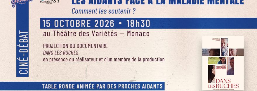 ciné débat les aidants face à la maladie mentale le 15 octobre à 18h