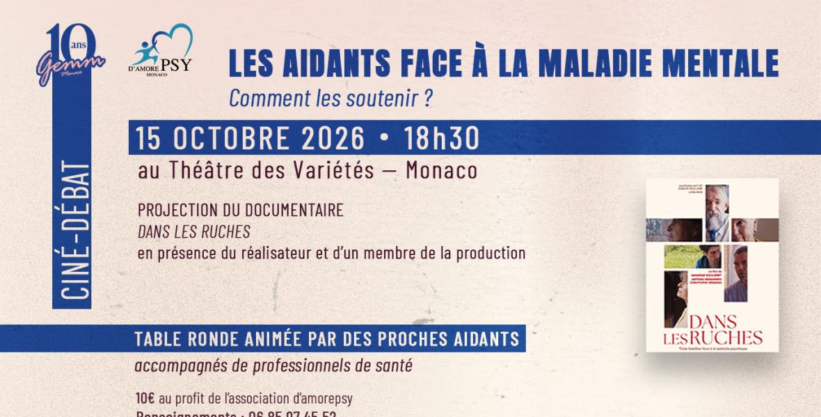 ciné débat les aidants face à la maladie mentale le 15 octobre à 18h